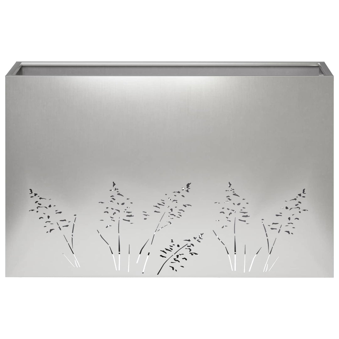 Have Blomsterkrukke 2 stk. Sølv 80 x 20 x 49 cm Rustfrit stål