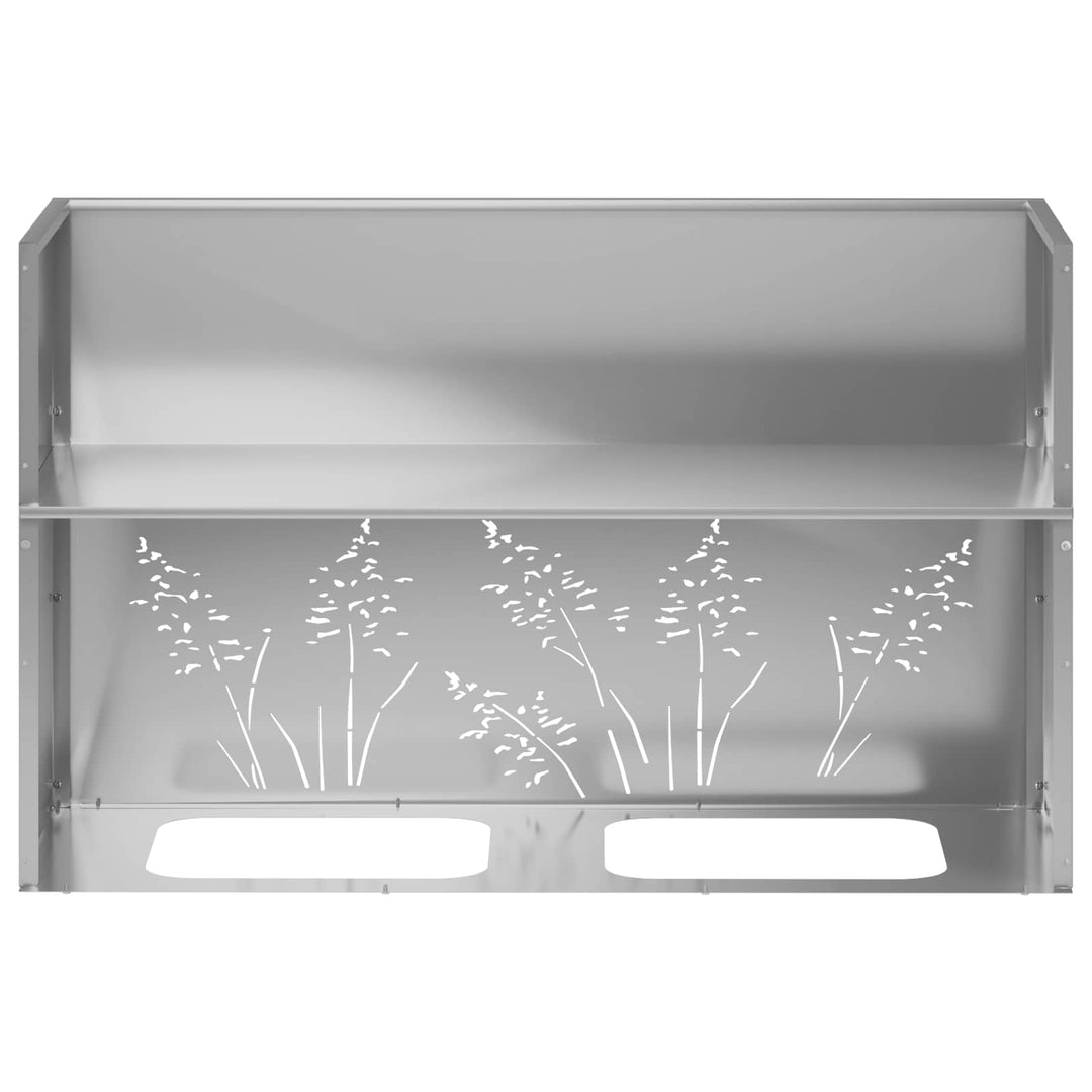 Have Blomsterkrukke 2 stk. Sølv 80 x 20 x 49 cm