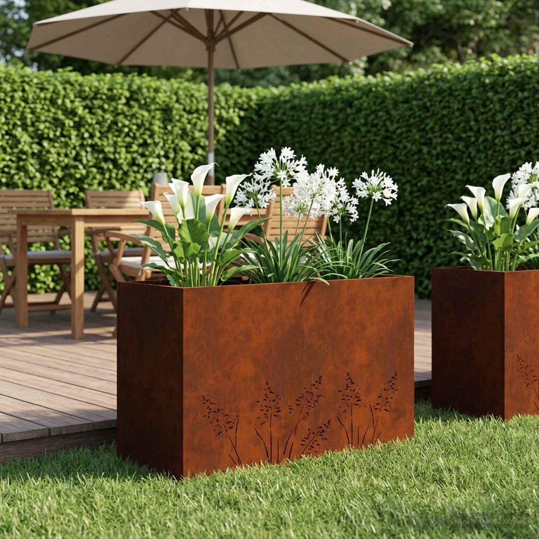 Have Blomsterkrukke Rusten 80 x 20 x 49 cm Cortenstål