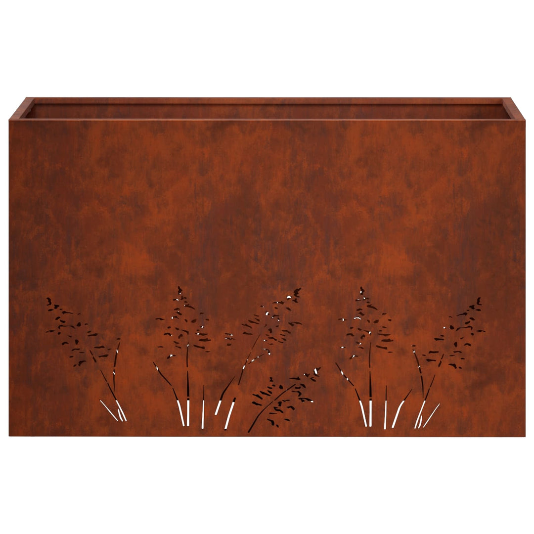 Have Blomsterkrukke 2 stk. Rusten 80 x 20 x 49 cm Cortenstål