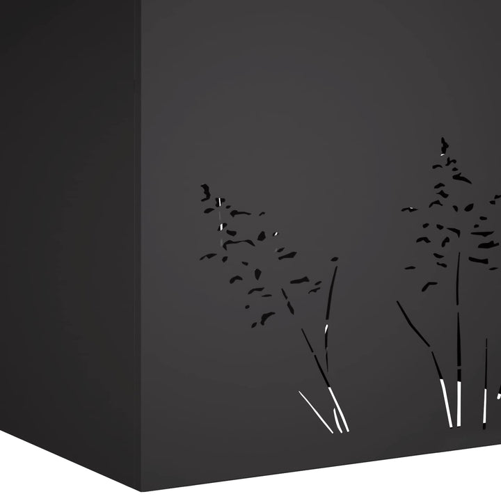 Have Blomsterkrukke Sort 80 x 30 x 49 cm Koldvalset stål