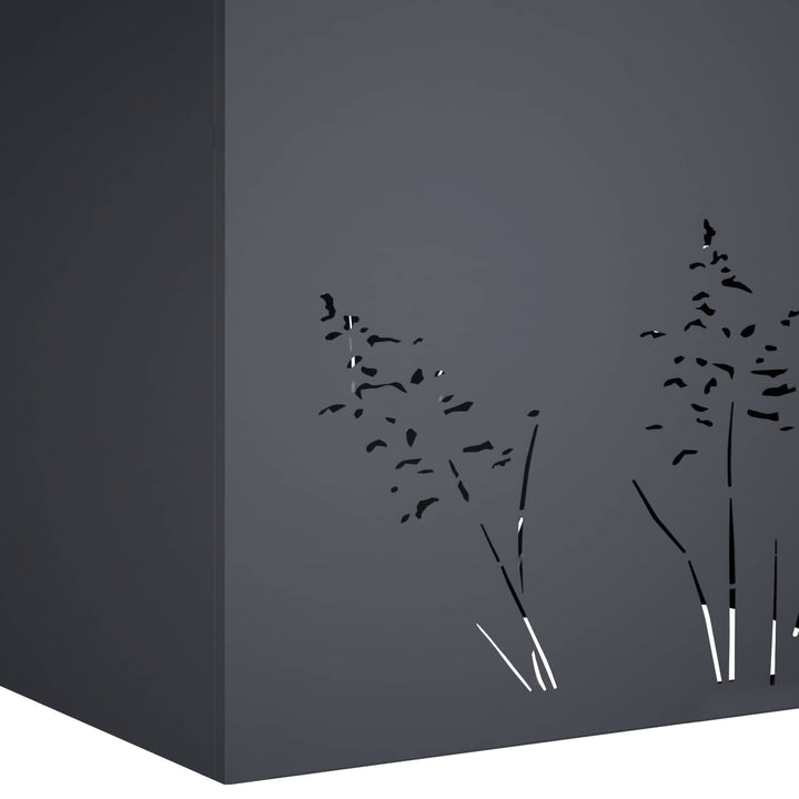 Have Blomsterkrukke Antracit 80 x 30 x 49 cm Koldvalset stål