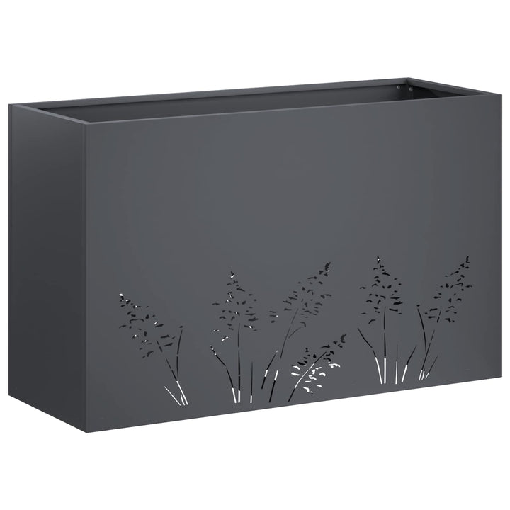 Have Blomsterkrukke Antracit 80 x 30 x 49 cm Koldvalset stål