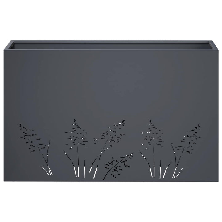 Have Blomsterkrukke Antracit 80 x 30 x 49 cm Koldvalset stål
