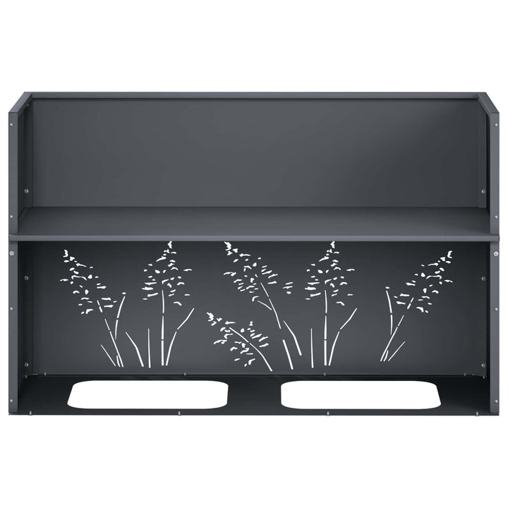 Have Blomsterkrukke Antracit 80 x 30 x 49 cm Koldvalset stål