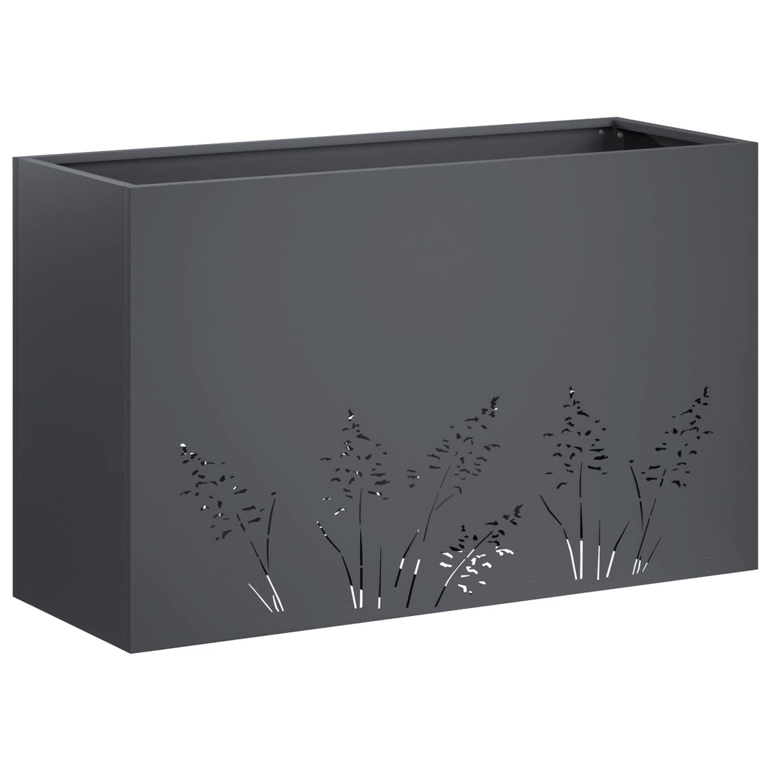 Have Blomsterkrukke 2 stk. Antracit 80 x 30 x 49 cm