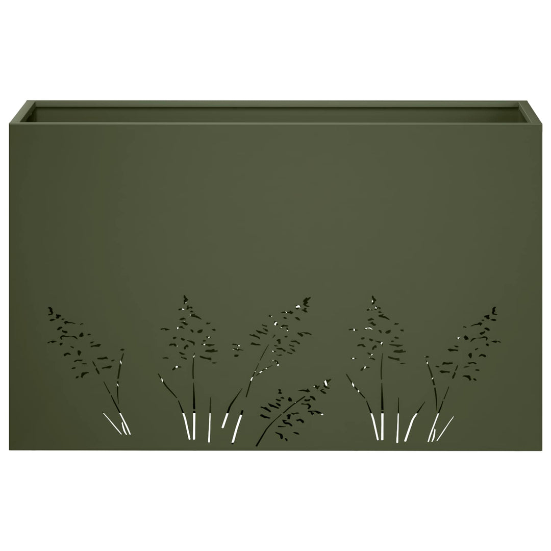 Have Blomsterkrukke Olivengrøn 80 x 30 x 49 cm Koldvalset stål