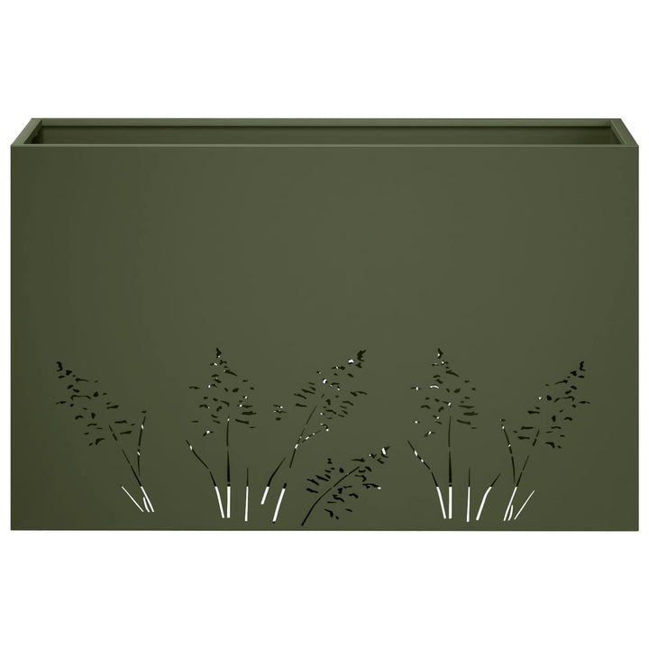 Have Blomsterkrukke Olivengrøn 80 x 30 x 49 cm Koldvalset stål