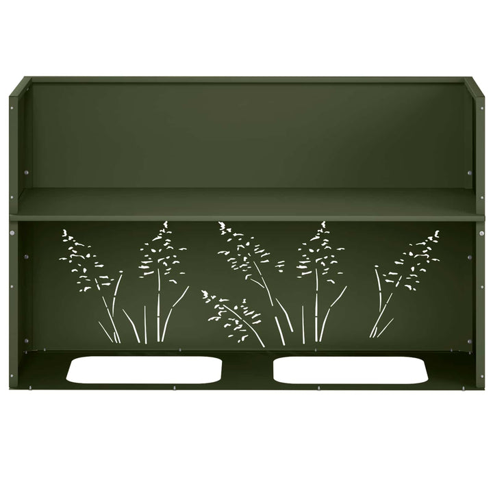Have Blomsterkrukke Olivengrøn 80 x 30 x 49 cm Koldvalset stål