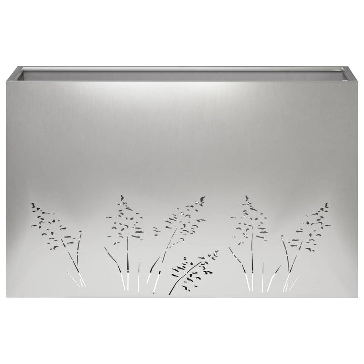 Have Blomsterkrukke 2 stk. Sølv 80 x 30 x 49 cm Rustfrit stål
