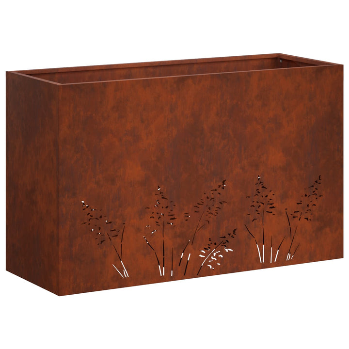 Have Blomsterkrukke 2 stk. Rusten 80 x 30 x 49 cm Cortenstål