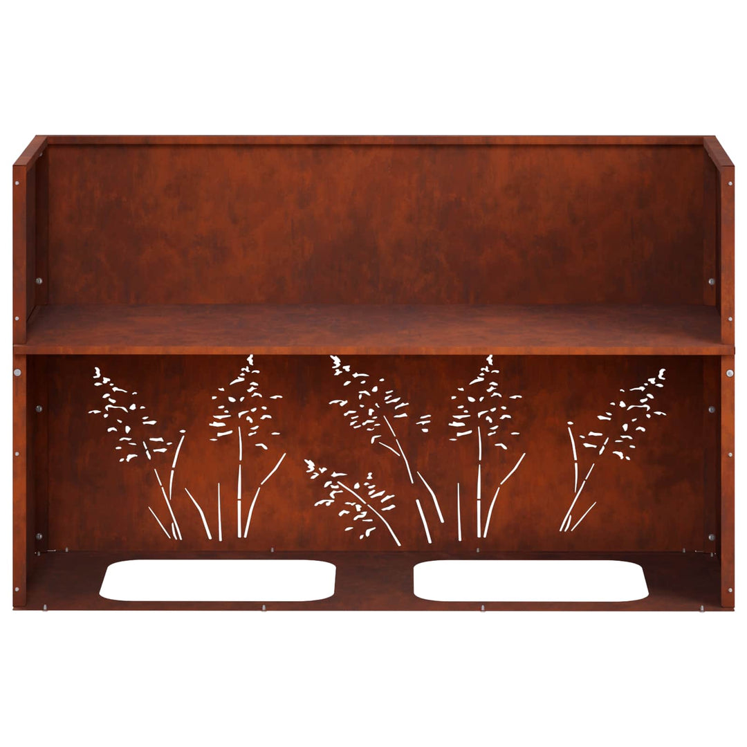 Have Blomsterkrukke 2 stk. Rusten 80 x 30 x 49 cm Cortenstål