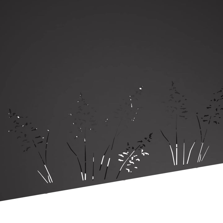 Have Blomsterkrukke Sort 100 x 20 x 49 cm Koldvalset stål