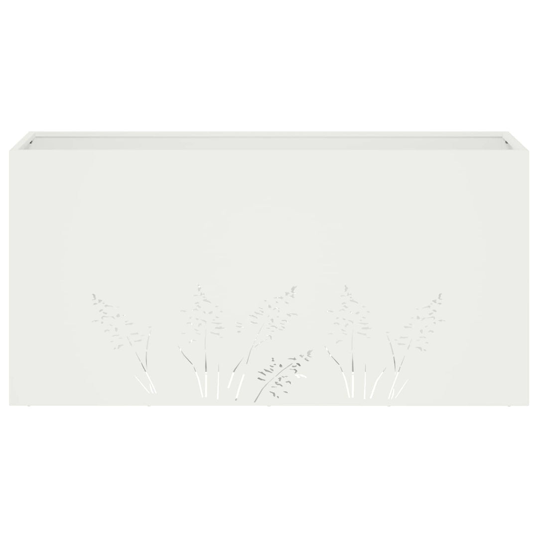 Have Blomsterkrukke 2 stk. Hvid 100 x 20 x 49 cm