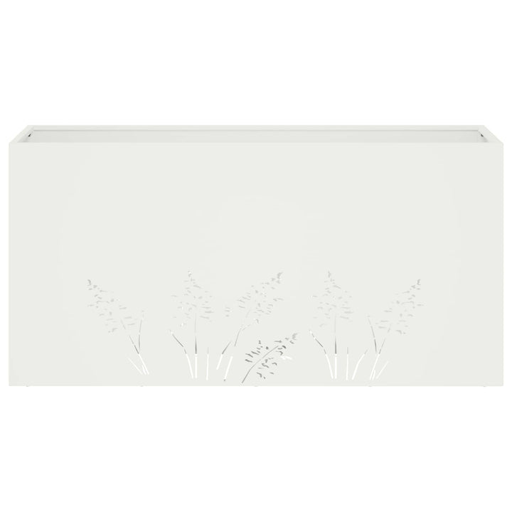 Have Blomsterkrukke 2 stk. Hvid 100 x 20 x 49 cm