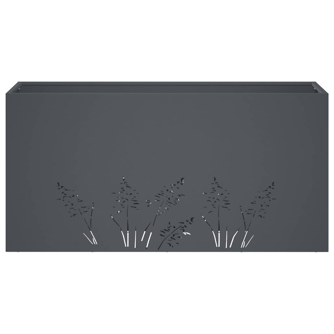 Have Blomsterkrukke Antracit 100 x 20 x 49 cm Koldvalset stål