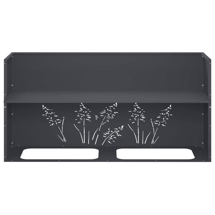 Have Blomsterkrukke Antracit 100 x 20 x 49 cm Koldvalset stål
