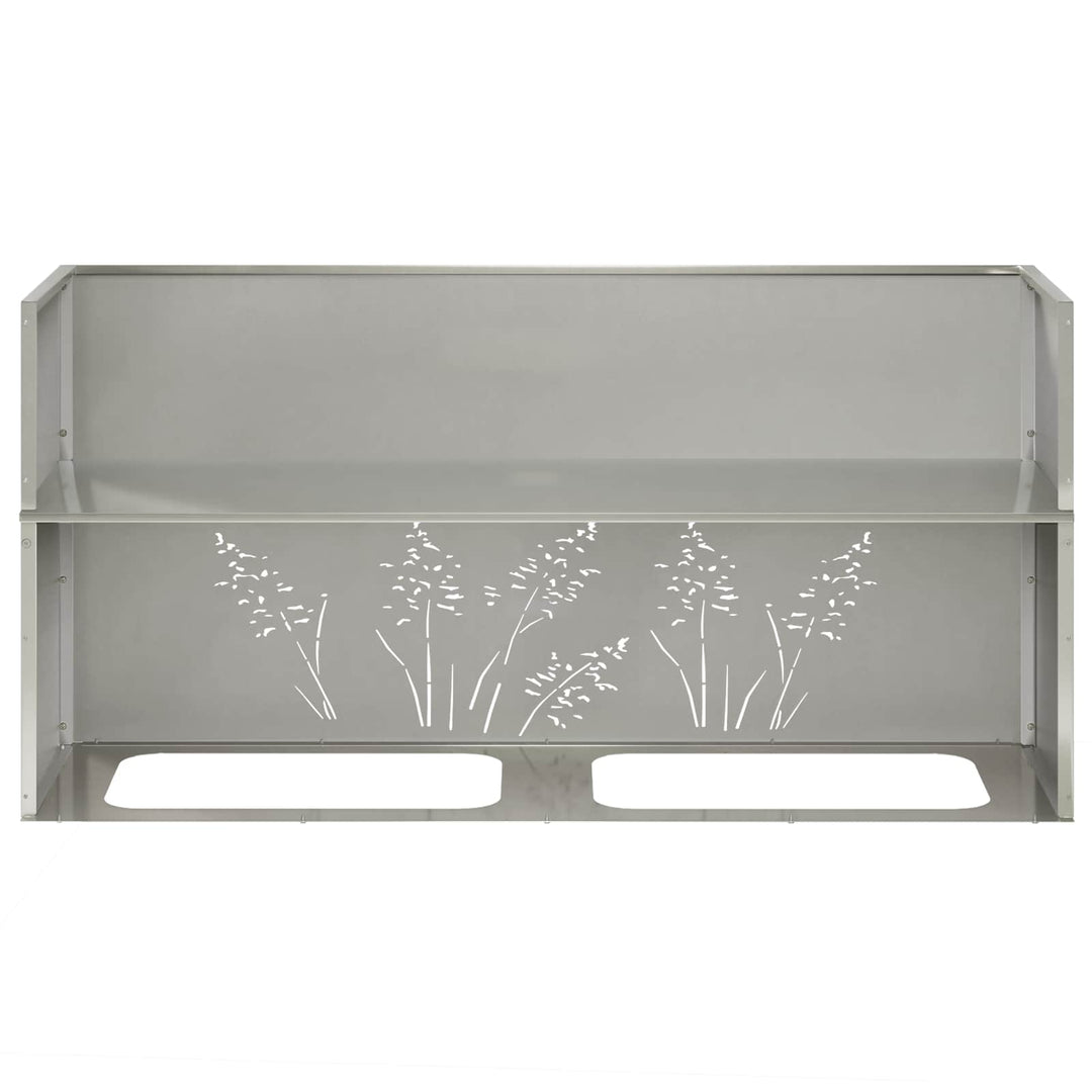 Have Blomsterkrukke 2 stk. Sølv 100 x 20 x 49 cm Rustfrit stål