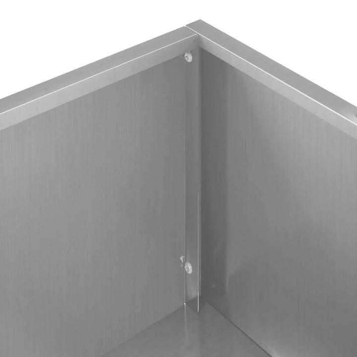 Have Blomsterkrukke Sølv 100 x 20 x 49 cm Galvaniseret stål