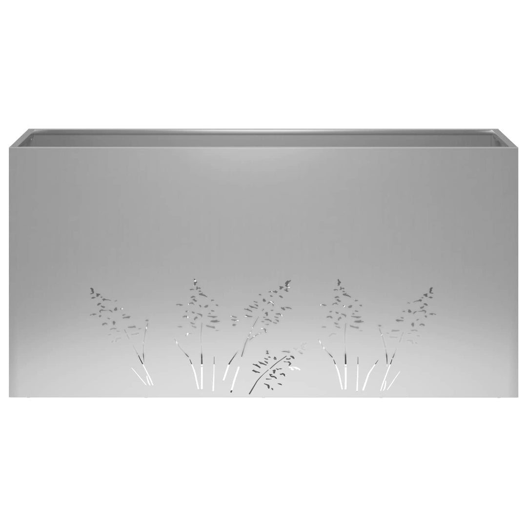 Have Blomsterkrukke Sølv 100 x 20 x 49 cm Galvaniseret stål