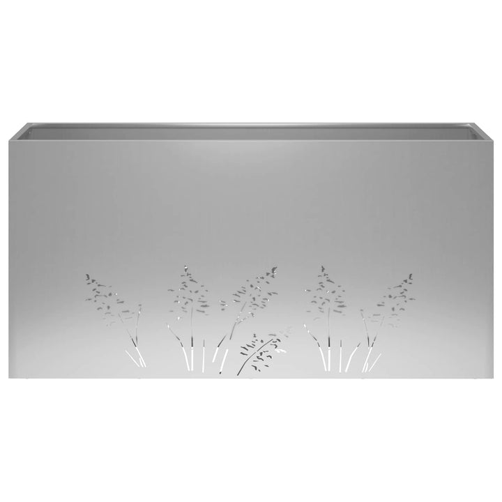 Have Blomsterkrukke 2 stk. Sølv 100 x 20 x 49 cm