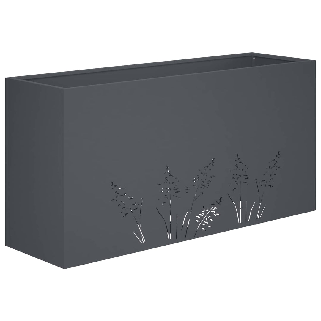 Have Blomsterkrukke Antracit 100 x 30 x 49 cm Koldvalset stål