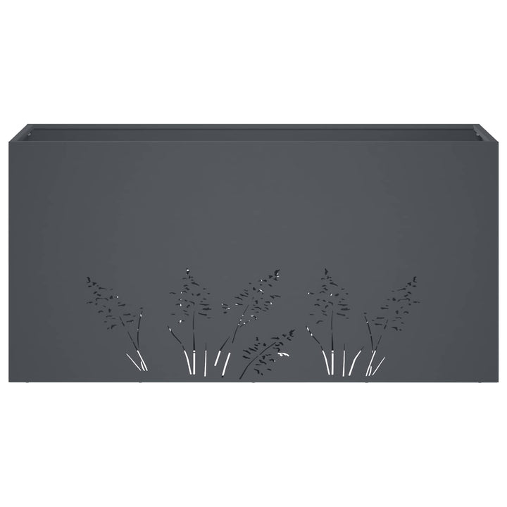 Have Blomsterkrukke Antracit 100 x 30 x 49 cm Koldvalset stål