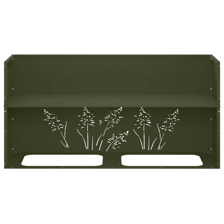 Have Blomsterkrukke 2 stk. Olivengrøn 100 x 30 x 49 cm
