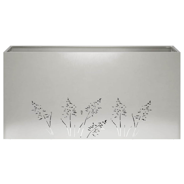 Have Blomsterkrukke 2 stk. Sølv 100 x 30 x 49 cm Rustfrit stål