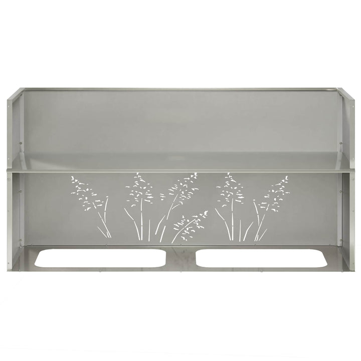 Have Blomsterkrukke 2 stk. Sølv 100 x 30 x 49 cm Rustfrit stål