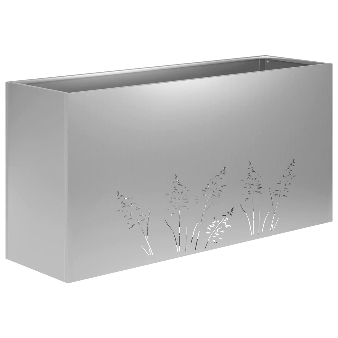 Have Blomsterkrukke 2 stk. Sølv 100 x 30 x 49 cm