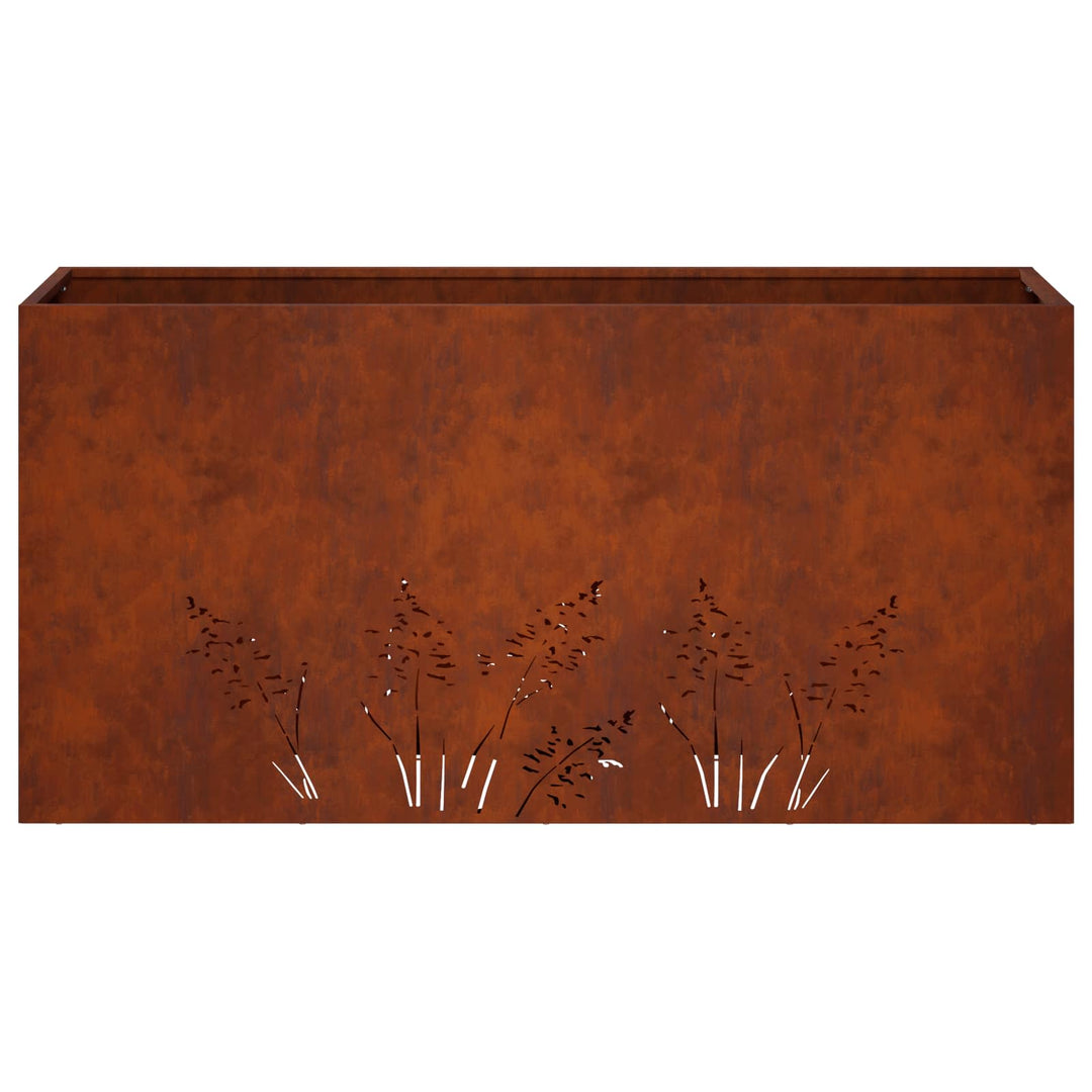 Have Blomsterkrukke 2 stk. Rusten 100 x 30 x 49 cm Cortenstål