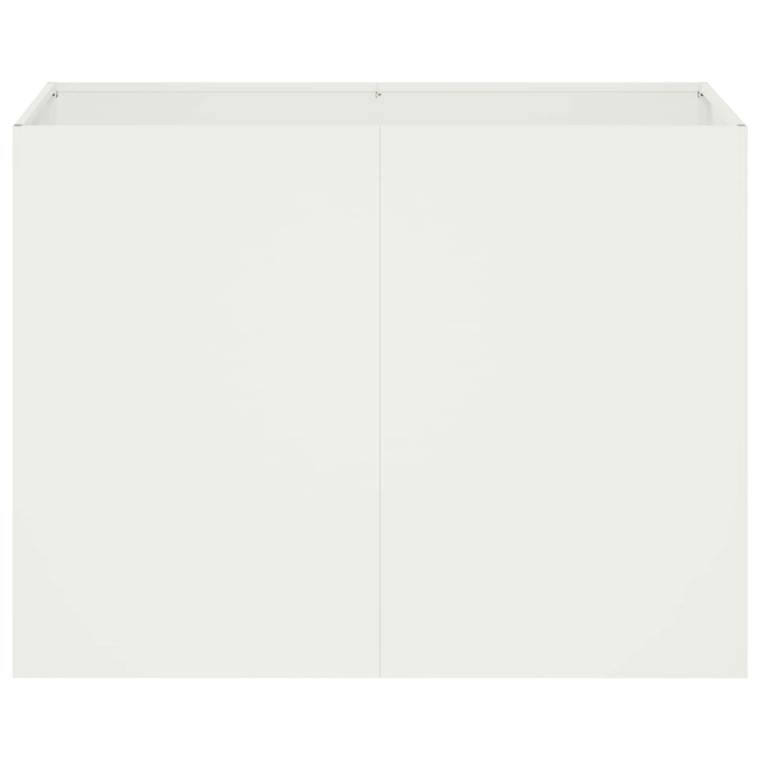 Have Blomsterkrukke Hvid 80 x 40 x 60 cm Koldvalset stål
