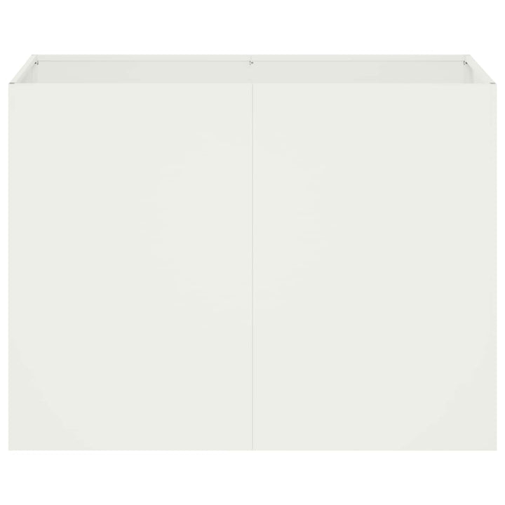 Have Blomsterkrukke Hvid 80 x 40 x 60 cm Koldvalset stål