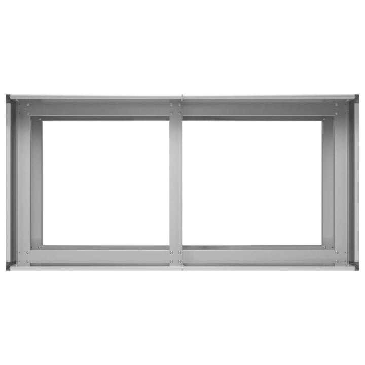 Have Blomsterkrukke Sølv 80 x 40 x 60 cm Galvaniseret stål
