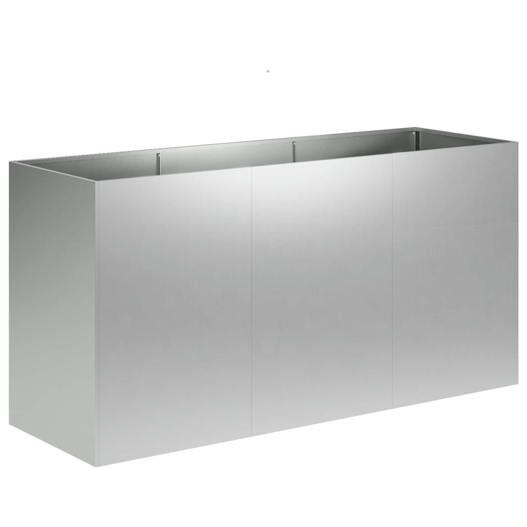 Have Blomsterkrukke Sølv 120 x 40 x 60 cm Galvaniseret stål