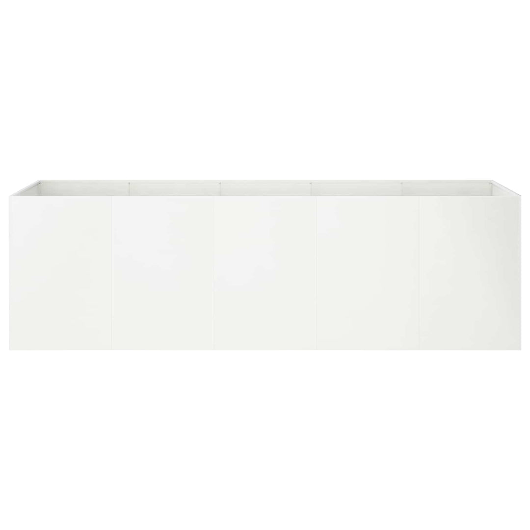 Have Blomsterkrukke Hvid 200 x 40 x 60 cm Koldvalset stål