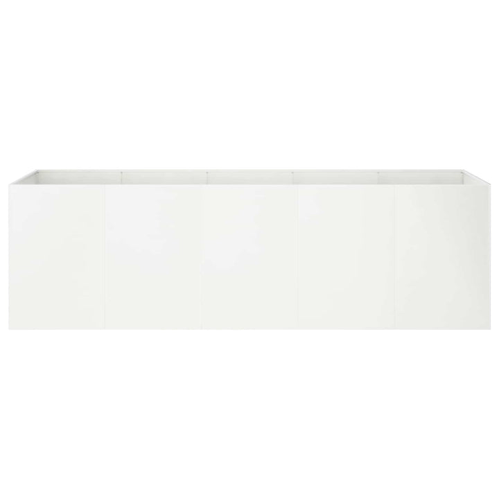 Have Blomsterkrukke Hvid 200 x 40 x 60 cm Koldvalset stål