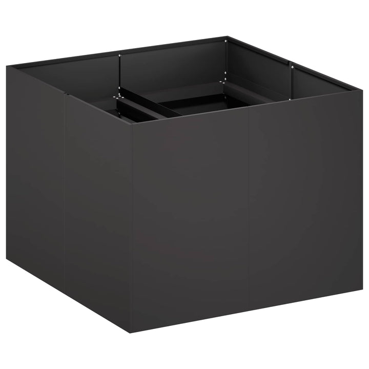 Have Blomsterkrukke Sort 80 x 80 x 60 cm Koldvalset stål