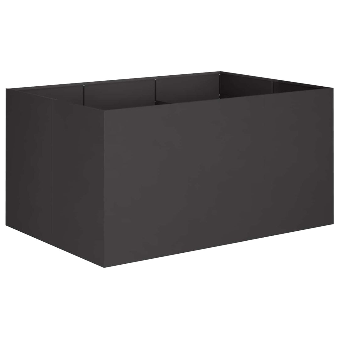 Have Blomsterkrukke Sort 120 x 80 x 60 cm Koldvalset stål
