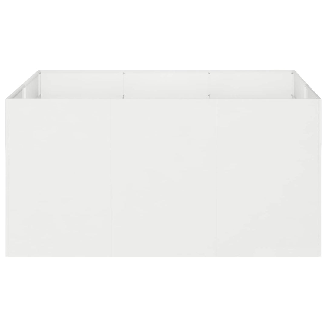 Have Blomsterkrukke Hvid 120 x 80 x 60 cm Koldvalset stål