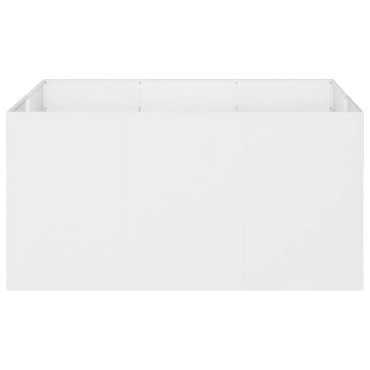 Have Blomsterkrukke Hvid 120 x 80 x 60 cm Koldvalset stål