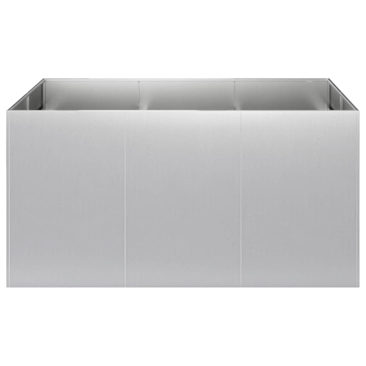 Have Blomsterkrukke Sølv 120 x 80 x 60 cm Galvaniseret stål