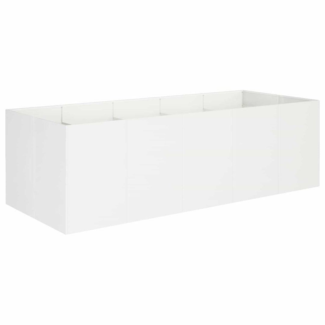 Have Blomsterkrukke Hvid 200 x 80 x 60 cm Koldvalset stål