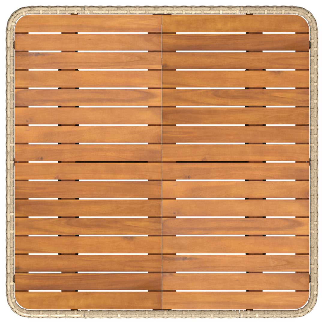 Møbel sæt 4 stk. Beige og creme PE Rattan
