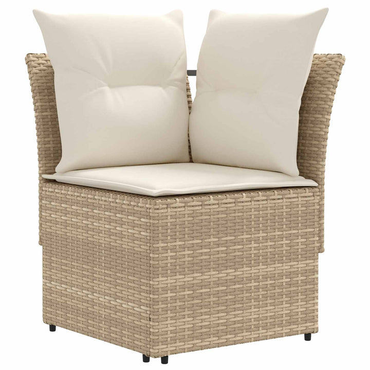 Møbel sæt 8 stk. Beige og creme PE Rattan