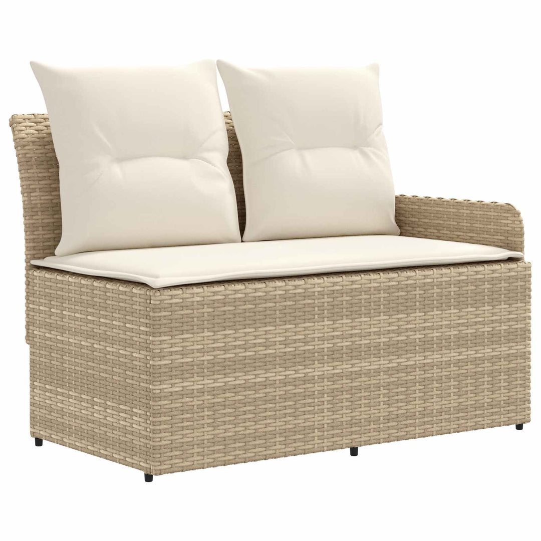 Møbel sæt 8 stk. Beige og creme PE Rattan