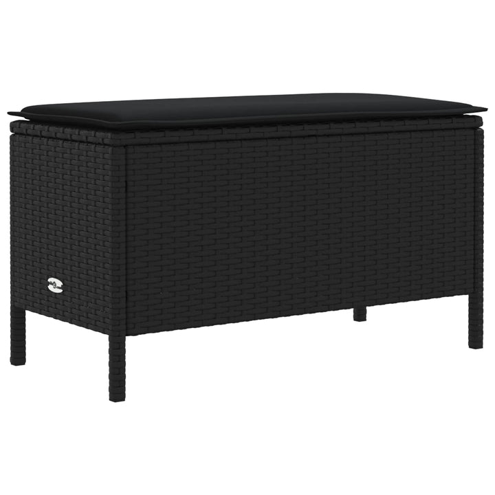 Møbel sæt 7 stk. Sort PE Rattan