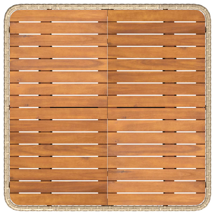 Møbel sæt 7 stk. Beige og creme PE Rattan