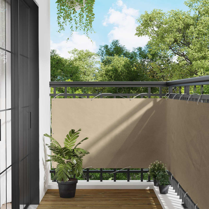 Altan Skærm 100 x 500 cm Oxford stof Rektangulær Beige